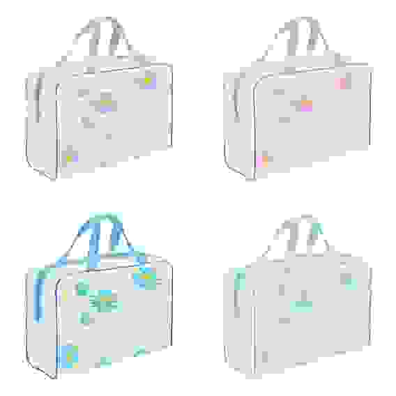 Косметичка банная ПВХ (24х15х7см), 3-5 цвета,ББ19-15 PAVO