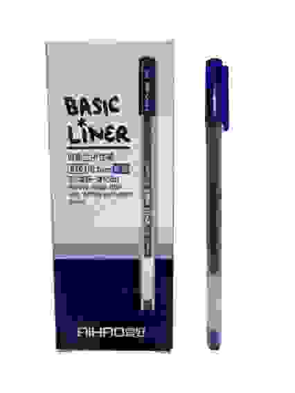Ручка гелевая AIHAO СИНИЕ 12шт 0.5mm в к/к /12