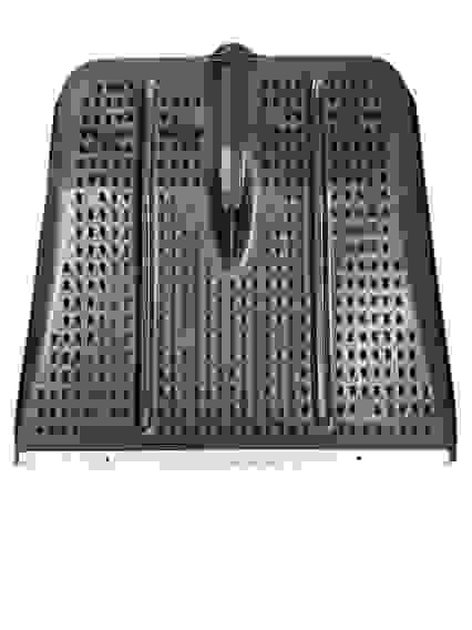 Лопата снеговая Перфорированная с оцин.планкой 470*470 d-30-32мм (черный) Радиан/10