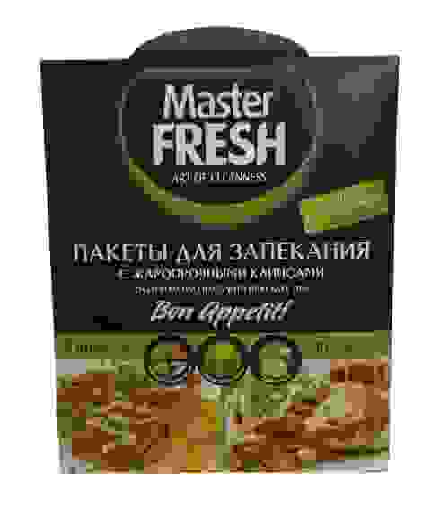 Рукав Пакет для запекания МАСТЕР ФРЕШ 5шт с клипсами, 30*40см/50