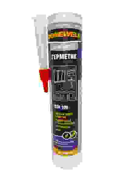 Герметик силиконовый DONEWELL 260мл УНИВЕРСАЛЬНЫЙ прозрачный /12