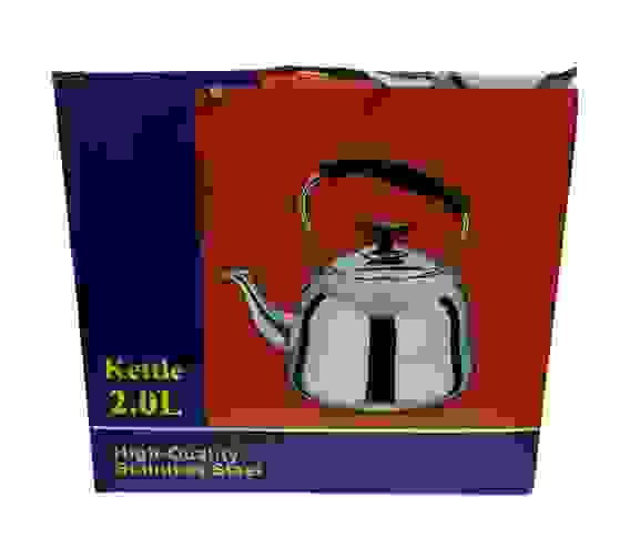 Чайник заварочный из нерж. стали KETTLE 2л с метал. ситечком/1