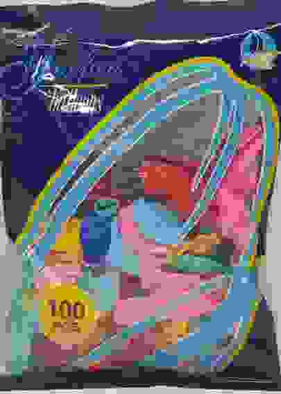 Шар воздушный 100шт YUELAN balloons БЕЗ РИСУНКА ассорти/1