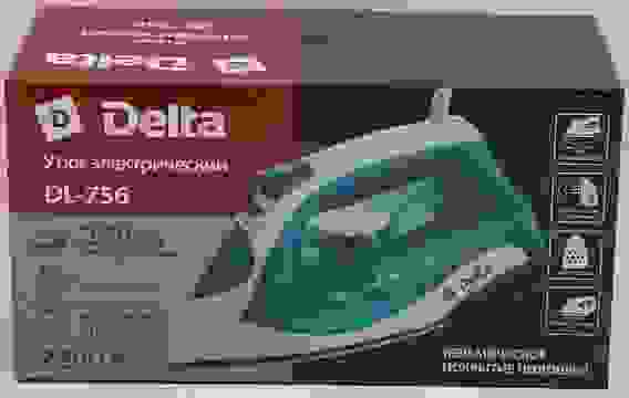 Утюг электр. DELTA DL-756, керам. подошва, антинакипь,.самоочистка, пар. удар, 2200Вт/6
