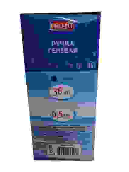 Ручка гелевая ЧЕРНАЯ (РГ-6835) d=0,5, с полупрозрач корп и резиновым держ, 36шт/1/80