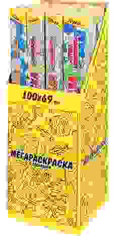 МЕГАРАСКРАСКА 690х1000(ТРАНСПОРТ,ОКЕАН,ЗООПАРК,СТРАНА ДИНОЗАВРОВ(Микс-7830)1л,офс, 20шт в шоубоксе