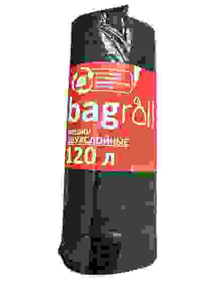 Мешки для мусора 120л 10шт BAGROLL двухслойные, 70х110см /30 ТМ Уфапак