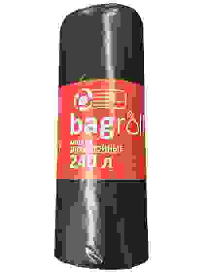 Мешки для мусора 240л 10шт BAGROLL двухслойные, 90х120см /15 ТМ УФАПАК