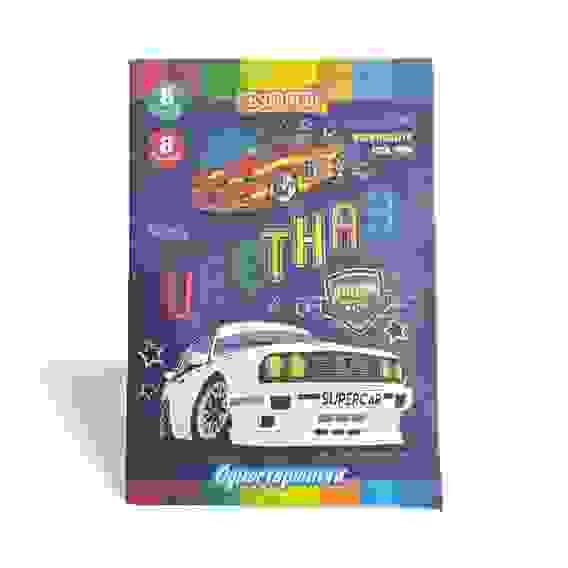 Бумага цветная 8л. одност А4 ЛЕГЕНДАРНЫЕ АВТОМОБИЛИ(08-8932),8л,8цв /50
