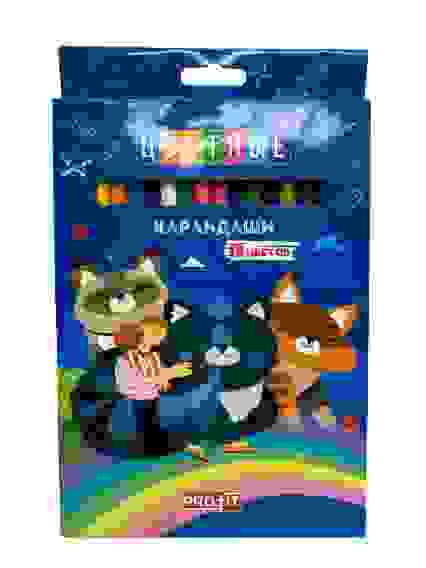 Карандаши цветн 18цв. ВСЕГДА ВМЕСТЕ (КЦ-2530)пл.2М,набор,гекс.гриф.d=2,8мм,в к/к /24