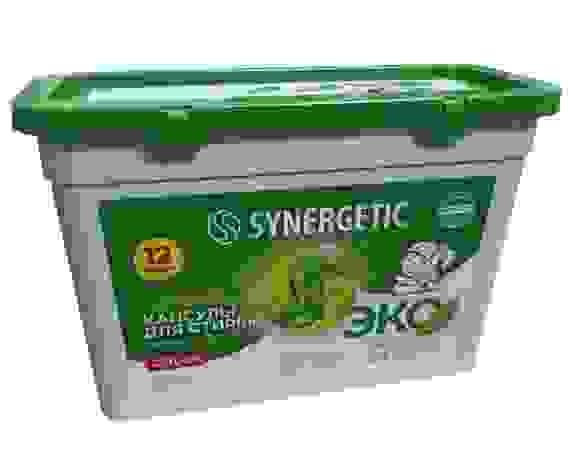 SYNERGETIC Автомат Капсулы 12шт*15г (180г) КОЛОР, биоразлаг.,гипоаллерг., пластик. упак/6