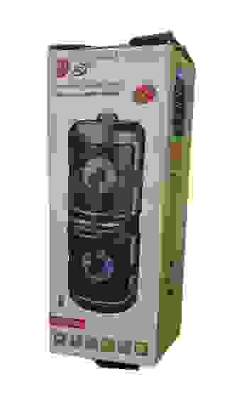 Колонка музык. портатив. CH-V4202 4"х2 80dB (FM,USB,Bluetooth,AUX,разьем д/микроф,пульт)