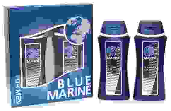 ПН Blue Marine (Шампунь д/волос 250мл+Гель д/душа 250мл)/12