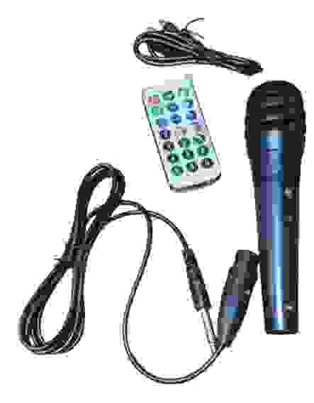 Колонка музык. портатив. с микрофоном ZQS-4229 4"х2 16Вт 3000mAh(FM,USB,Bluetooth,AUX,пульт) 2 ручки