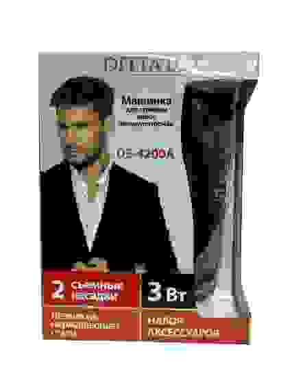 Машинка д/стрижки волос DELTA LUX DE-4200A (аккум,плавная регул-ка длины 0,8-19,5мм,2насадки,3Вт)/24