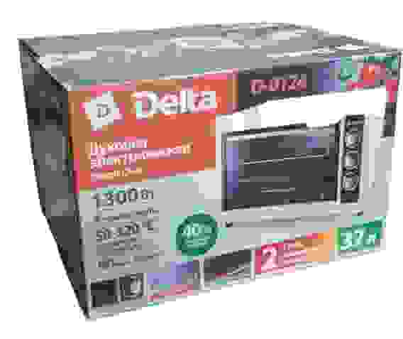 Духовка электр. DELTA D-0124 (37л,1300Вт,2 тэна,регул. темп,4 режима,вертел,таймер)/1