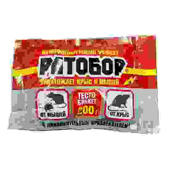 РАТОБОР (тесто брикет в ЗИП-ЛОК пакете) от крыс и мышей 200г /30