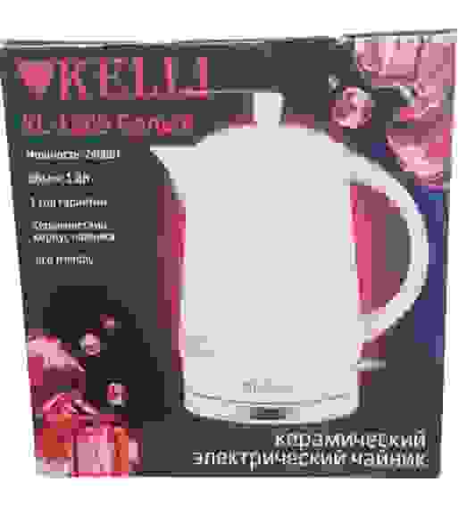 Чайник электр. керамический KELLI KL-1809 1.8л, защита от перегрева, защита от вкл.без воды,2400Вт/6