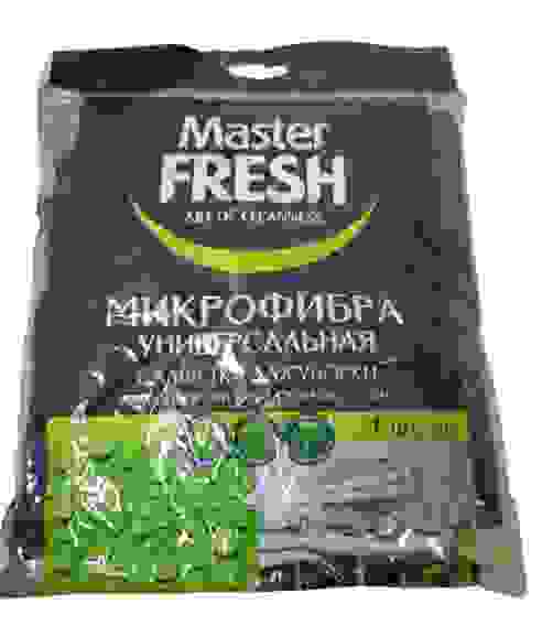 Мастер Фреш Салф Микрофибра ЧЕРНАЯ 30*30 Универсал д/уборки 1шт/50