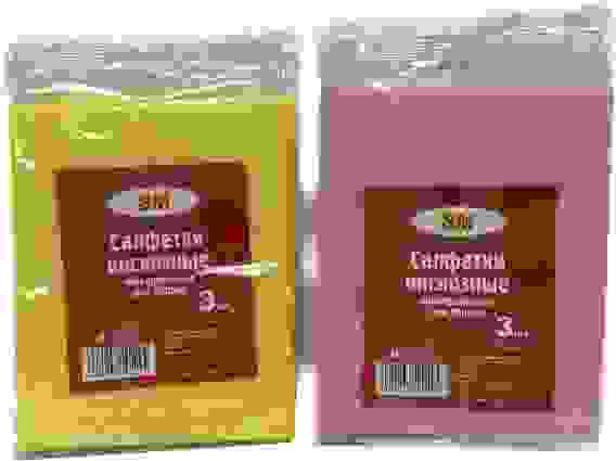 SM Салфетка Вискозная 3шт (Promo/Sale)/100