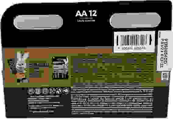 Батарейка Дюрасел Basic AA алкалин 1.5V LR6 12шт/1/12/72