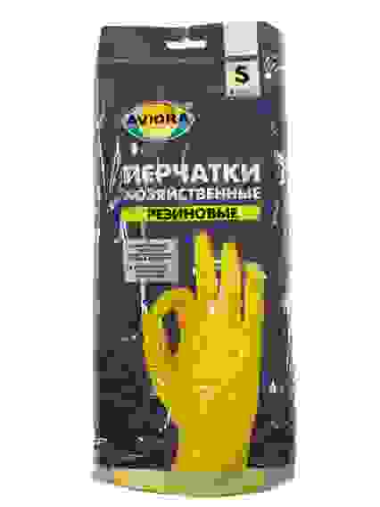 Перчатки Резиновые Хозяйственные S AVIORA/12/120