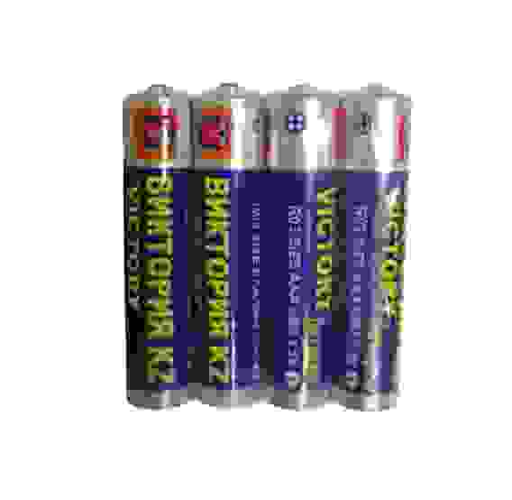 Батарейка Виктория ААА R3 UM4 1.5v 4шт /15/600