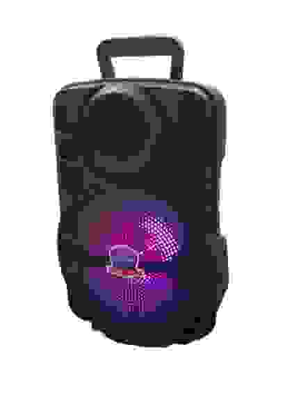Колонка музык. портатив. с микрофоном PK-11 8" (FM,USB,Bluetooth,AUX,пульт,LED подсветка)