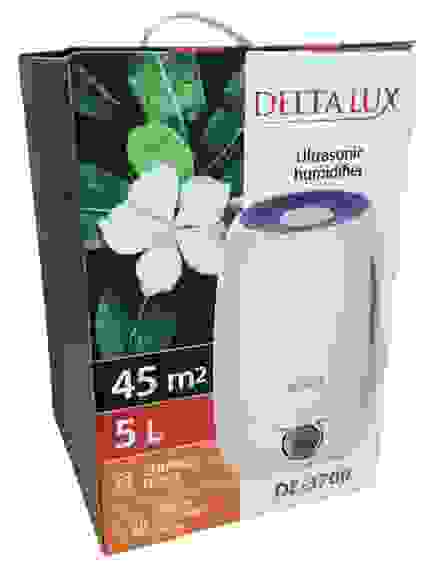 Увлажнитель воздуха электр. DELTA LUX DE-3700,ультразвук.,25Вт объем 5л, керам. фильтр,30ч работы/12