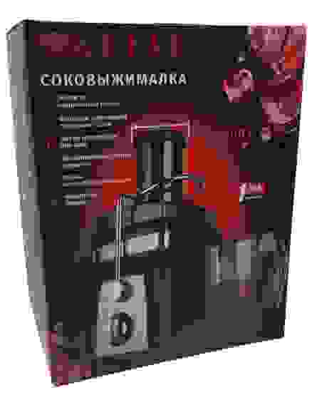 Соковыжималка элект KELLI KL-5093:емкость д/сока 1л,2 скорости+импульс.режим,горловина 75мм,1500Вт/4