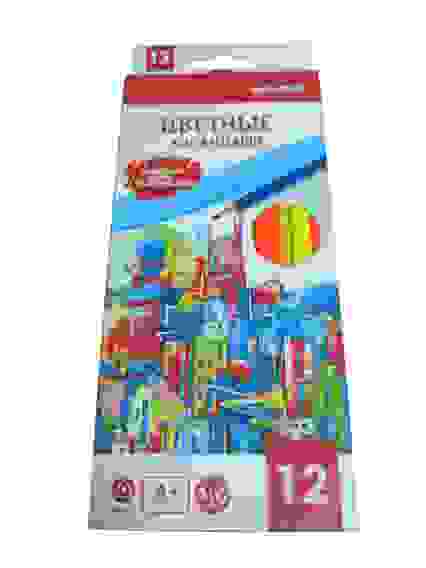 Карандаши цветн 12цв. трехгранные, НЕОНОВЫЙ ГОРОД (КЦ-4740), неоновые, /12