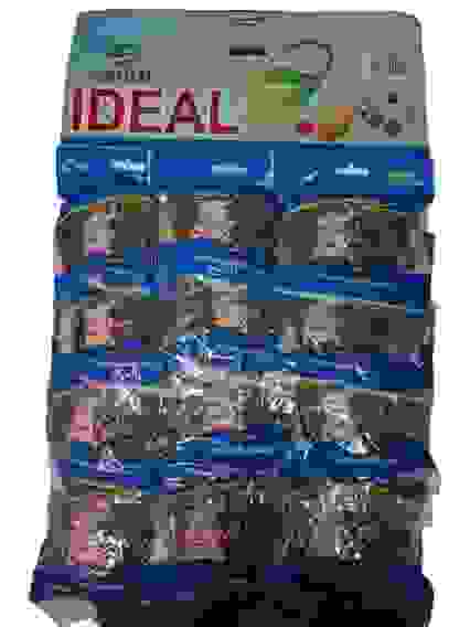 Мочалка нер/ст д/пос IDEAL 40г (12шт на карте)/48