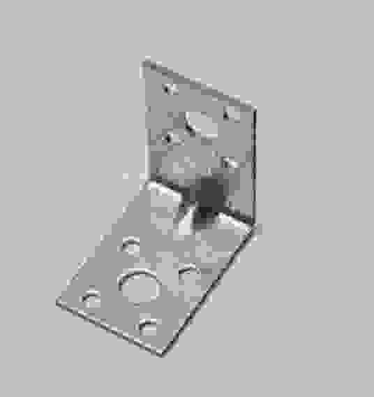 Уголок крепежный усиленный 1шт ОЦ. 50*50*35 /100