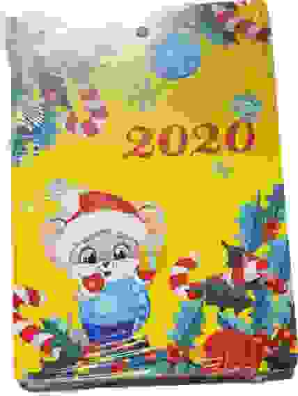 Доска разделочная "Новогодняя 2020год" 20*29*0,6см прямоуг (-20% СКИДКА РАСПРОДАЖА)