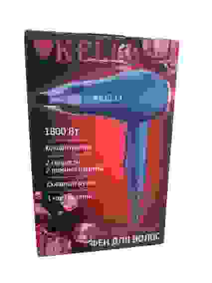 Фен электр. KELLI KL-1124, 2 режима мощн.,2 режима темп., складная ручка, 1800Вт/24