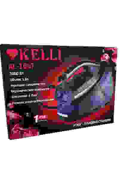 Утюг электр. ПАРОВАЯ СТАНЦИЯ KELLI KL-1657 керам покрытие, самоочистка, давление 8бар, 3000Вт/8