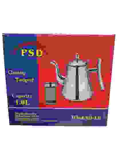 Чайник заварочный из нерж. стали Classy Teapot CAPASITY 1л с метал. ситечком, метал. ручка/1