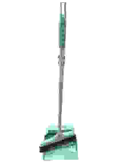 Щетка+совок д/пола BROOM №6603 "Ленивка", пластик, пластик. 2 ручки, 70см/10/40