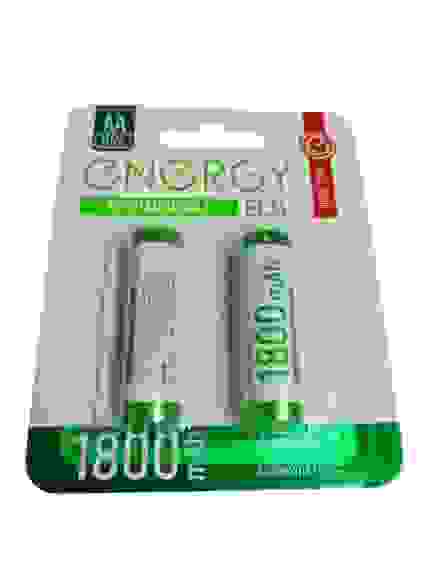 Батарейка ENERGY AA Аккумуляторные (никель-металлогидридные) 1800мАч 1.2V HR6 2шт/1/80