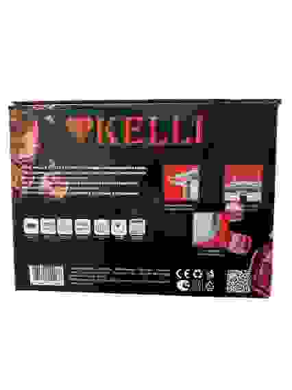 Набор посуды из нерж. KELLI(кастрюля 2.1, 3, 4,6.5л)со стекл.крышкой,5слой.дно,д/всех плит,клепан/2