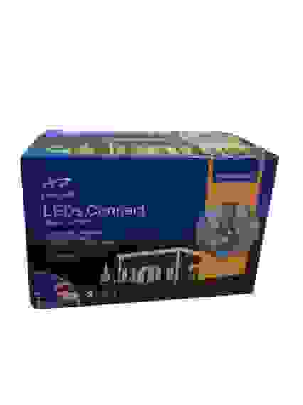 Гирлянда LED бахрома уличная GOLD LIGHT (100ламп) 3м бел/желт/цвет свет (черн провод/доп.розетка)20