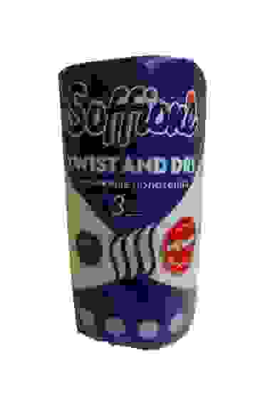 Полотенце бумажное SOFFIONE TWIST AND DRY 125 листов, 3 прочных слоя 1шт, можно выжимать/18
