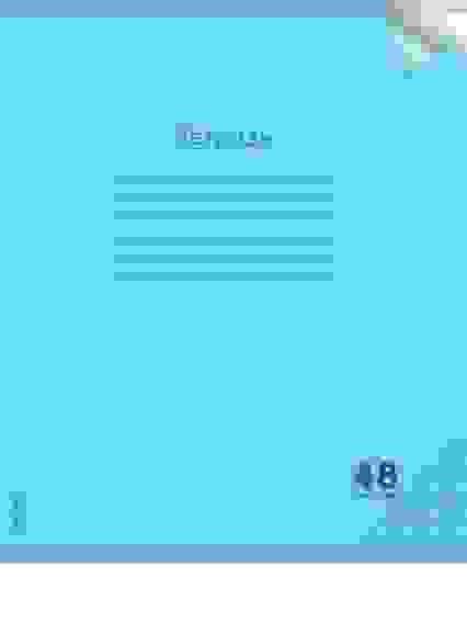 Тетрадь КЛЕТКА 48 л. Цвет.Пластик.Обл. plastic cover ПАСТЕЛЬ BLUE (48-1347) 1 дизайн/5/100