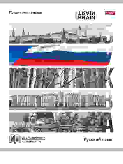 Тетрадь ЛИНИЯ 48л. РУССКИЙ ЯЗЫК «КОНТРАСТЫ» (Т48-1418) эконом-вариант, б/о/10/80