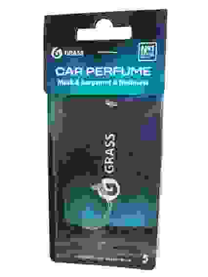 ГРАСС Ароматизатор картонный Musk&amp;Bergamot&amp;Freshness, аромат мускус, бергамот и свежесть/12