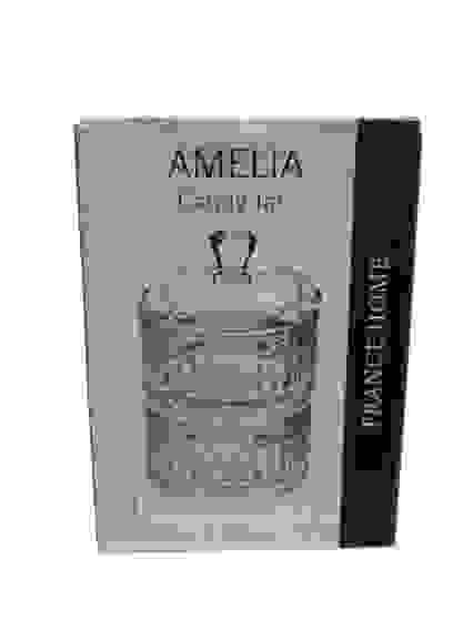 Сахарница стекл. "AMELIA" 2-х ярусная, с крышкой, 11х6,5см/48
