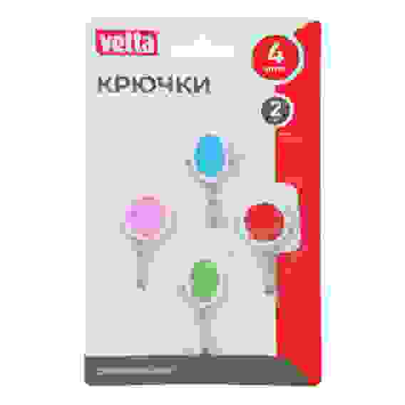 Крючки самоклеящиеся "Светофор", пластик, металл, 4шт, VETTA/10