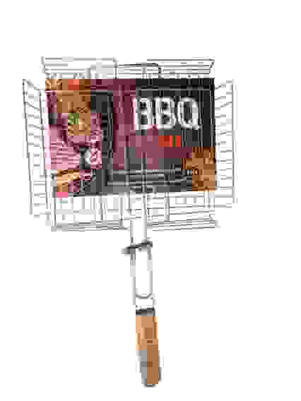 Решетка для барбекю BBQ TIME глубокая Средняя 330х280х50 Хром/28
