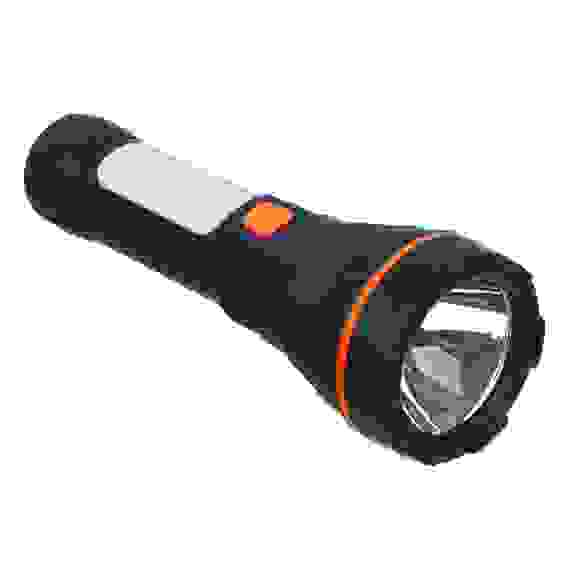 Фонарь светодиодный аккум. ЕРМАК, XPE+7LED, 4 режима, 600мАч, пластик, зарядка USB/1