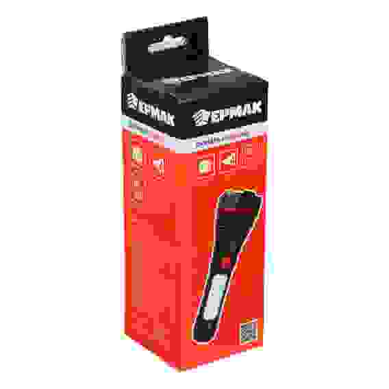 Фонарь светодиодный аккум. ЕРМАК, XPE+7LED, 4 режима, 600мАч, пластик, зарядка USB/1